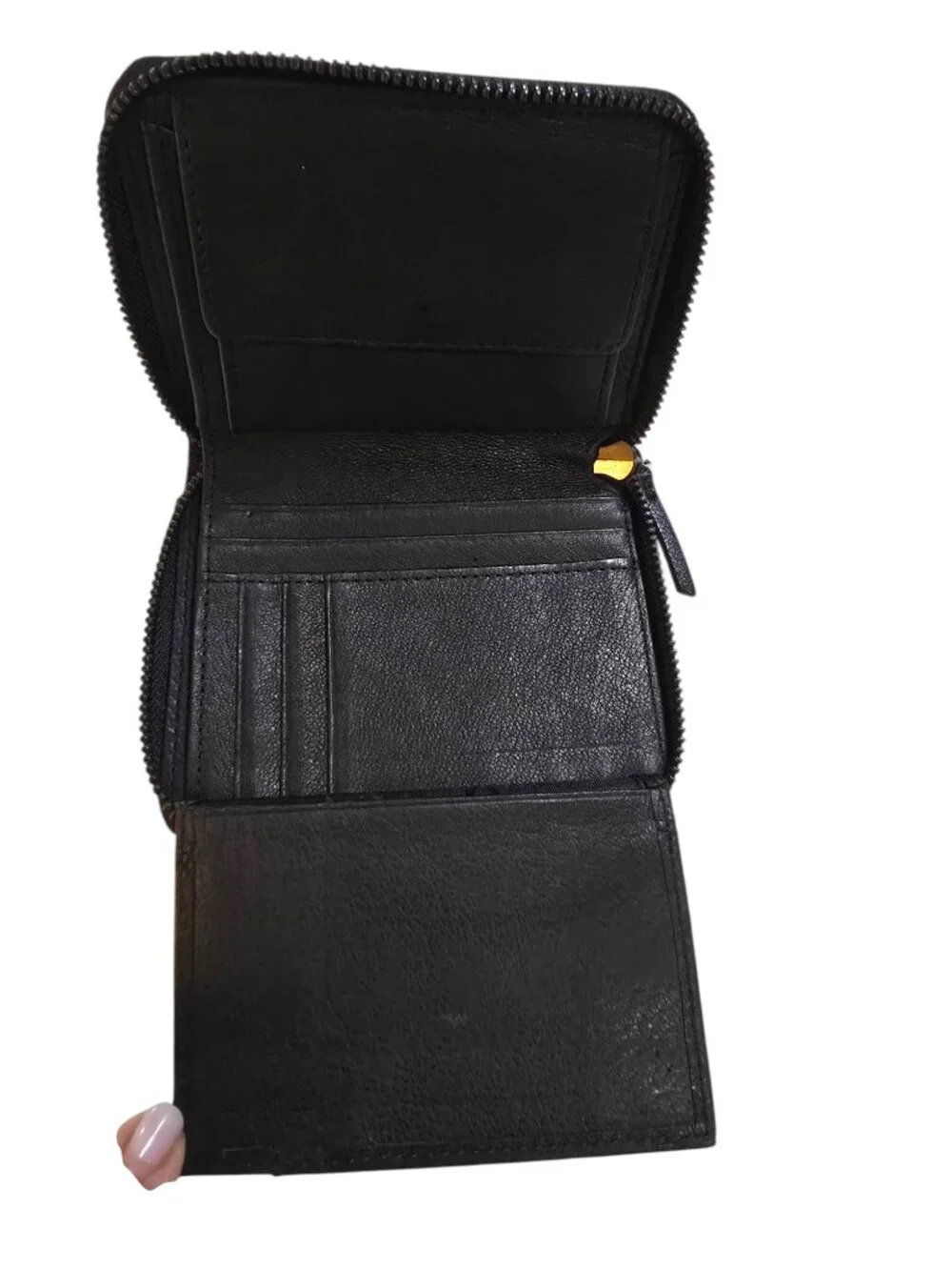 Liebeskind XConnyF7 Nairobi Black Zip Around Leather Wallet NWT